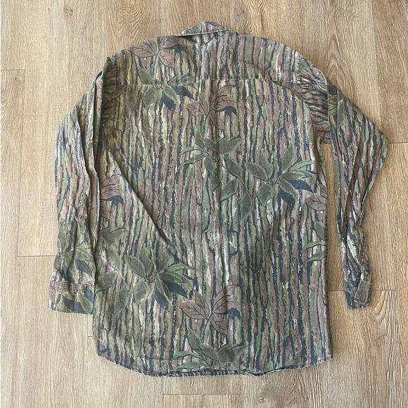 Vtg Realtree Camo Hunt Shirt Button Up Women's Size Small - Picture 2 of 5